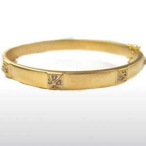 Matte Gold Vermeil Pyramid Bracelet -NWT